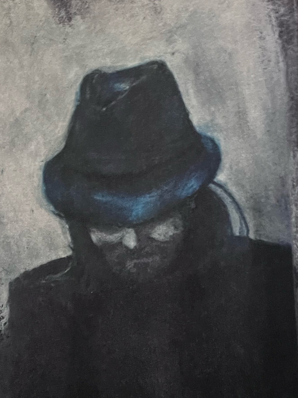Yohji Yamamoto Black Long-Sleeve Shirt with Hat Portrait Graphic - Picture 4 of 5